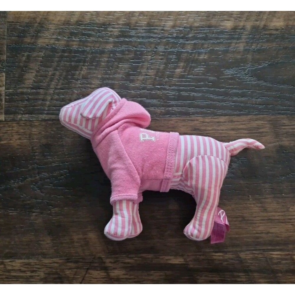Victoria's Secret PINK 2006 Striped Mini Dog w/ Logo Hoodie
